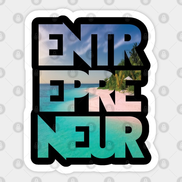 Eternal Entrepreneur : Beach Life Sticker by FOOTBALL IS EVERYTHING